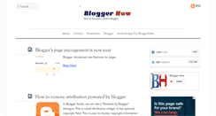 Desktop Screenshot of bloggerhow.com